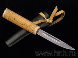Посуда изделия из бересты Якутский нож клинок 145 мм рукоять береста рог